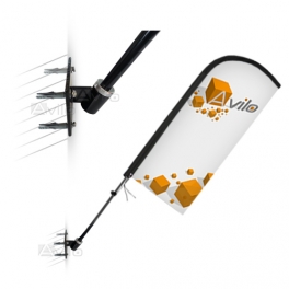 BASE per Flying Banner - alla PARETE - 45°