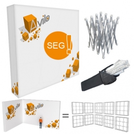 Wall SEG - POP UP Stand (Fabric) / (3x3) Wall SEG - POP UP Stand (Fabric) / (3x3)