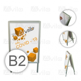 Klik Stoepbord DUBBELZIJDIG_B2