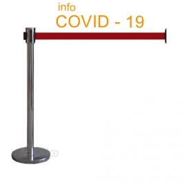 Queuing Barrier Post (Crowd Control Barrier) - HIGH STANDARD / 6,5 kg