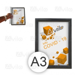 ZAKLAPÁVACÍ RÁM_A3 (ČERNÁ)